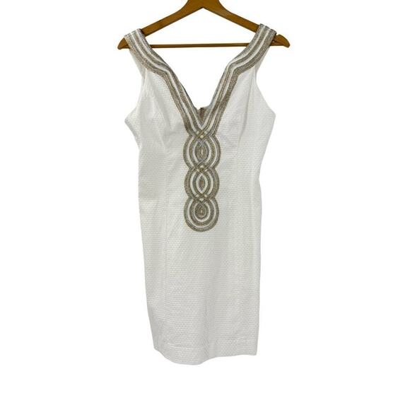 Tory Burch Valli Shift Dress Sz 2 - Picture 2 of 7